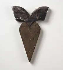 Codex 38 by Julia Morison, organic detritus and iridescent acrylic paint on wood, offered Feb 2024