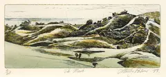 Te Muri by Stanley Palmer, bamboo engraving, 4/60, sold Feb 2024