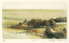Ongohi by Stanley Palmer, bamboo engraving, 4/60, sold Feb 2024