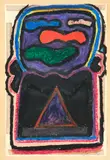 Gordon Crook, Untitled, gouache and pastel on graph paper