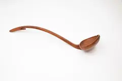 Levi Borgstrom, Hooked ladle, carved wood