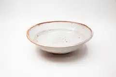 Ian Smail, Large stoneware bowl, with shino glaze