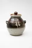 Potter Unknown, Large stoneware lidded jar