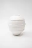 John Parker, Grooved ovoid vase, glazed ceramic