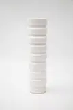 John Parker, Grooved cylinder vase, glazed ceramic