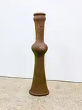 Barry Brickell, Untitled, sculpted terracotta, unglazed with natural patina, impressed inscriptions to the neck