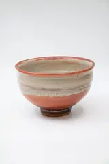 Don Thornley, Large pedestal bowl, with shino glaze