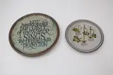 Two ceramics dishes by Phoenix Pottery (Michael Lucas & Jill Totty), printed potters' marks to the bases, sold Feb 2024