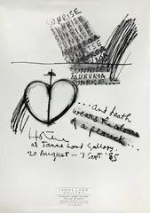 Ralph Hotere, Jeffrey Harris, Eion Stevens, Philip Trusttum, Nigel Brown, Five exhibition poster prints