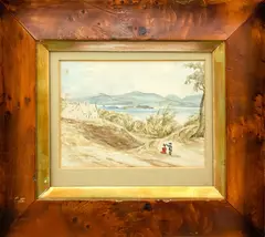 Charles D. Barraud, The Reverand Samuel Williams Residence, Lake Te Aute, Hawke’s Bay, watercolour, c. 1860