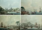 John Cleveley [after James Cleveley], Views in the South Seas [A complete set of 4 Views]