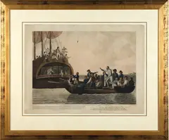 Robert Dodd, The Mutineers turning Lieutenant Bligh and the officers and crew adrift from the His Majesty’s Ship The Bounty