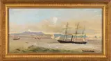Edwin Harris [1810-1895], New Plymouth under Siege, 1860, 1860, oil on canvas