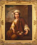 Bartolomé Esteban Murillo, The Flower Girl, oil on canvas