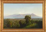 James Crowe Richmond, Mount Egmont, oil on canvas (1870)