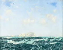 Charles Pears, A Gale off the Isle of Wight, oil on canvas