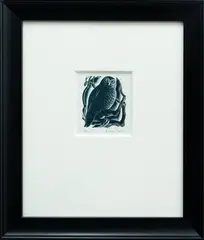 Ruru by Ernest Mervyn Taylor, wood engraving, sold Dec 2023