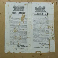 Proclamation - German Samoa 1914 [2x], Two Copies in English and Samoan