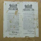 Proclamation - German Samoa 1914 [2x], Two Copies in English and Samoan