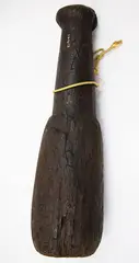 Patu Aruhe, Wooden fern root pounder, Y09047