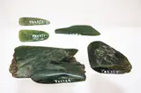 Mahi Kōhatu, Five Pounamu worked stones
