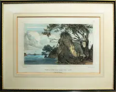 De Sainson, Vue Prise a la Baie des Iles (Nouvelle Zélande)