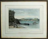 Émile-René Ménard, Village de Koro-rareka (Nouvelle Zélande), ‘Watering Bay, Early Russell’
