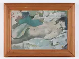 Bernard. R.A. Fleetwood-Walker, Reclining Nude, oil on canvas