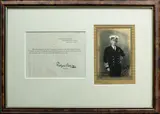 Autograph and Letter, Admiral Roger Keyes, Commander in Chief of the ‘Mediterranean Fleet’ 1925-1928.