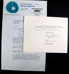 Autographed Letter, Trans-Antarctic Expedition