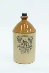 A E Kemp, Two-gallon stoneware jar, Gore, with pictorial elephant