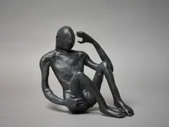 Francis Upritchard, Seated Bronze, cast bronze (2007)