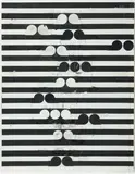 Gordon Walters, Study for Tama, ink and collage on card