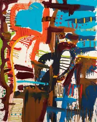 Julian Dashper, Cathedral Room, Waitomo Caves, oil on canvas