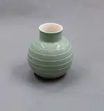 Keith Murray for Wedgwood, Two-tone slip spherical vase
