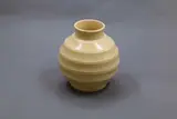 Keith Murray for Wedgwood, Small matt straw 'Chinese Lantern' vase