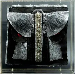 Inga Hunter, Captain's Robe: Constellation - Robes of the Night Fleet series, mixed media, mounted in an acrylic box