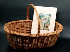 David Kelly, Hand basket, willow, c. 1984