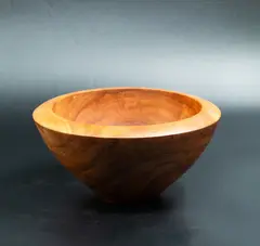 Ian Lambert, Pōhutukawa bowl, carved wood