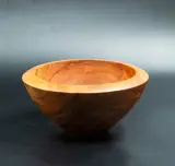 Ian Lambert, Pōhutukawa bowl, carved wood