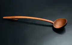 Levi Borgstrom, Hooked ladle, carved wood