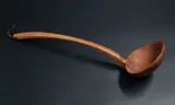 Levi Borgstrom, Ladle, carved wood with leather band