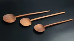 Levi Borgstrom, Three spoons, carved wood