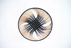 Round dish by Ruth Castle, fine rattan (AF), sold Oct 2023