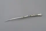 Matthew von Sturmer, Lapel pin, sterling silver and precious stones
