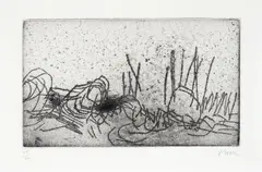 Wreck by Henry Moore, etching and drypoint, 49/50, 1970, sold Oct 2023