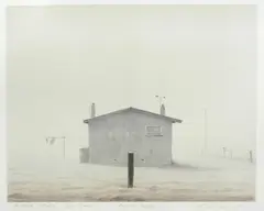 Grahame Sydney, Fog at Ranfurly, screenprint, AP