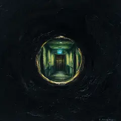 Daniel Unverricht, Exit, oil on canvas