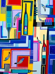 Sam Leitch, Which Way to the Wine, acrylic and oil on canvas