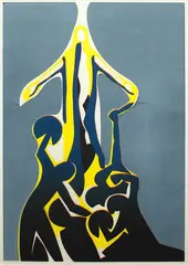The Resurrection by Michael Smither, screenprint, sold Oct 2023